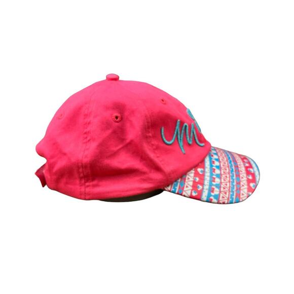 Disney Minnie Mouse Tribal Bill Youth Girls Pink Strapback Hat - Picture 2 of 8